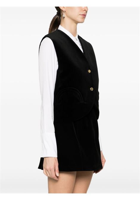 Gilet Jealousy Gliss con scollo a V in nero Blaze Milano - donna BLAZÉ MILANO | GGS01JS0001